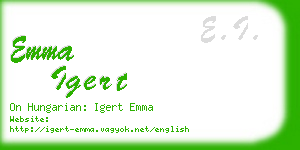 emma igert business card